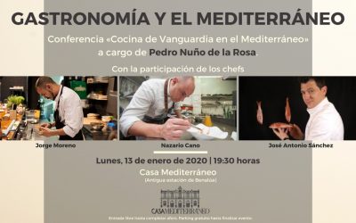 El Chef de Els Vents, José Antonio Sánchez será ponente en «GASTRONOMÍA Y EL MEDITERRÁNEO»